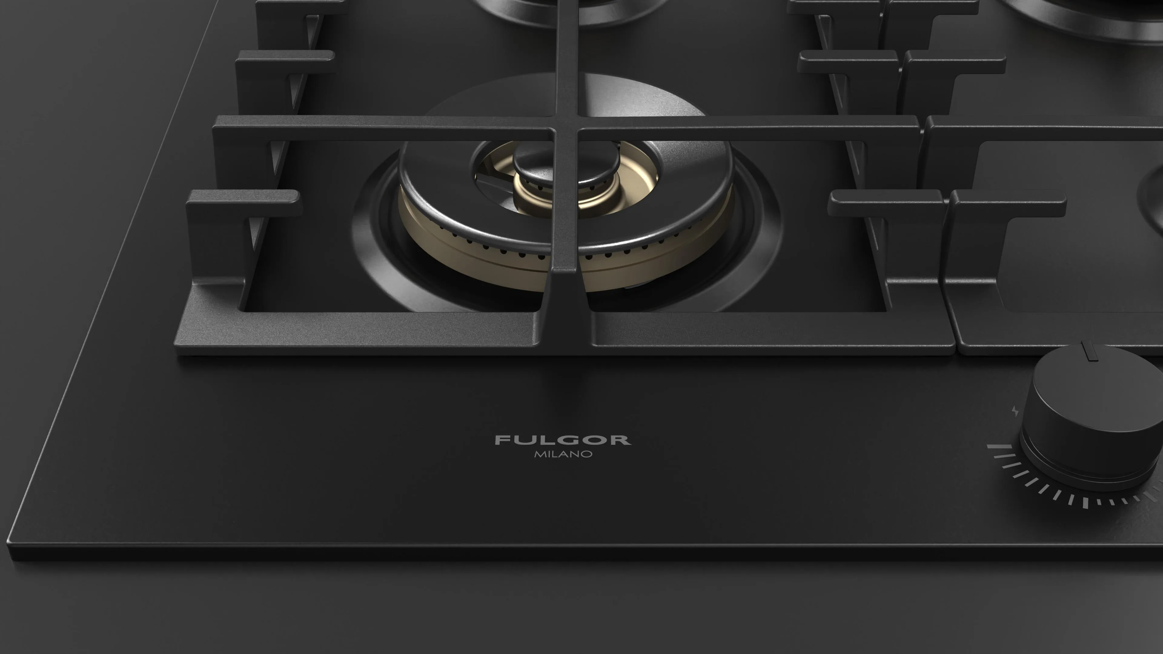 Piano Cottura Gas Urbantech Fulgor Milano 60 cm 4 zone di cottura 1 bruciatore Dual Wok
